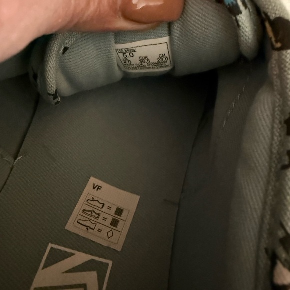 NEW Vans Atwood blue Butterfly Print slip on Sneakers missy size 5/womens 6 - Picture 5 of 7